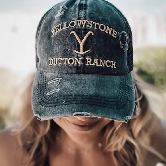 Yellowstone Dutton Ranch Ponytail Hat - Picture 2 of 5